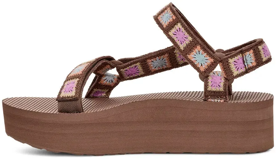 Women’s Teva Flatform Universal Crochet – Stylish & Sustainable Comfort