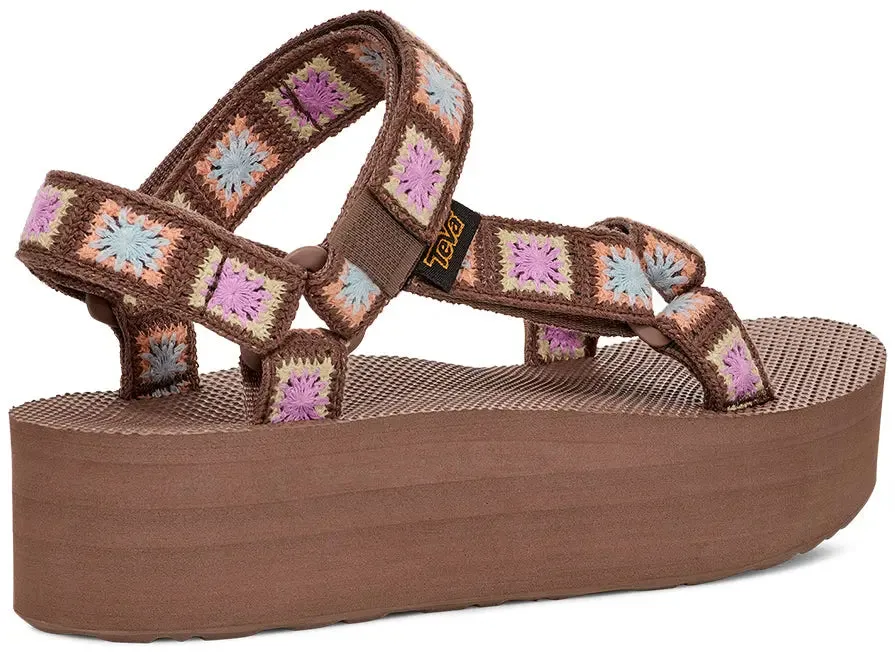 Women’s Teva Flatform Universal Crochet – Stylish & Sustainable Comfort
