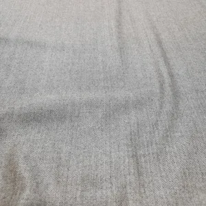 Wool Shirting, Herringbone, Mocha - 1.76m remnant